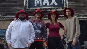 Vinny, Arjen, Tara, en Rens