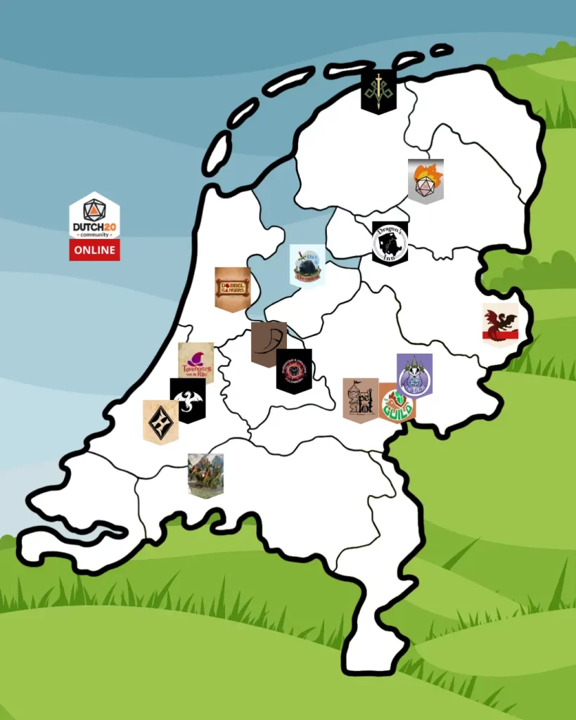 Alle landelijke non-profit D&D communities.